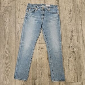 AG Adriano Goldschmied Prima Ankle Light Blue Straight Leg Jeans
